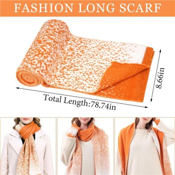 Womens Winter Knit Beanie Hats‎ and Touchscreen Gloves Long Scarf Set with Warm - Picture 3 of 7